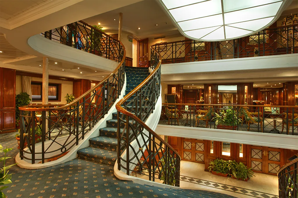 Lobby of the Champolion I Nile cruise